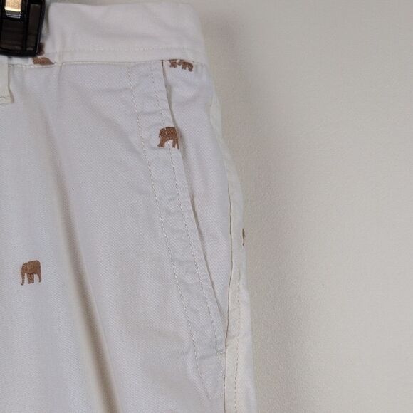 Talbot's Relaxed Chinos Embroidered Elephants Ankle Length Size 10 - Picture 9 of 15